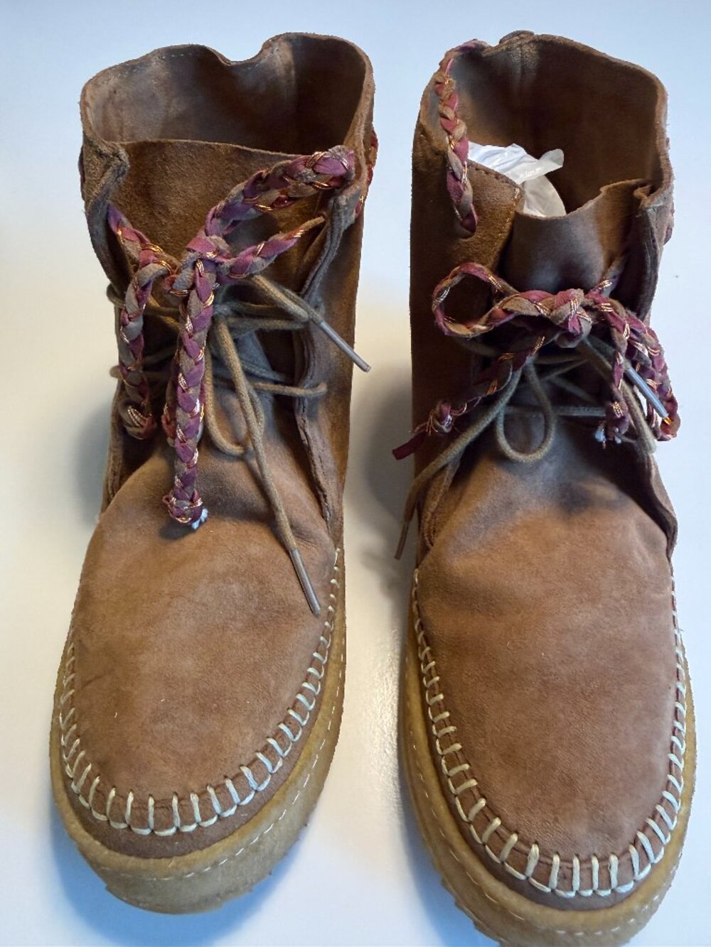 Laidback London Argo Ultra Soft Suede Ankle Boots Women Tan Size 37 US 6.5 NEW